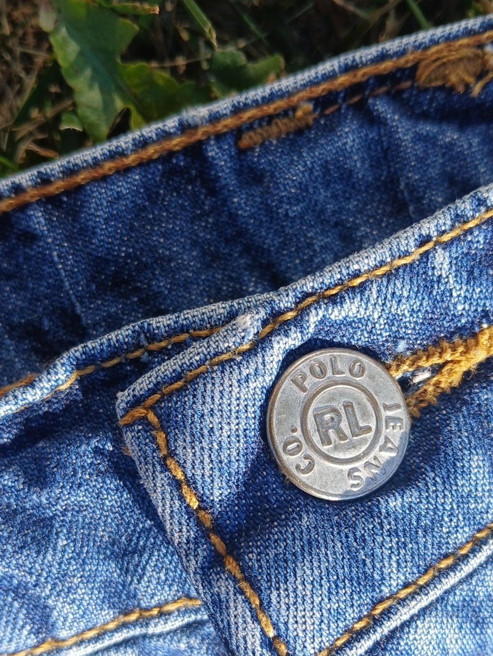 Vintage 90s Polo Ralph Lauren Maxi Jean Skirt Denim A Line - Picture 3 of 6